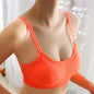 Fitness Yoga Sports Bra for Womens Gym Workout Running Padded Tank Top Athletic Vest Underwear Shockproof Push Up Sport Bra - Og One Size -