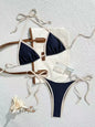 2026 Sexy Contrast Color Separates Micro Bikini Women's Swimsuit Female Swimwear Mini Thong Bikinis Set Two-piece Bathing Suit - 26628-4 -