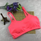 Fitness Yoga Sports Bra for Womens Gym Workout Running Padded Tank Top Athletic Vest Underwear Shockproof Push Up Sport Bra - Pk One Size -