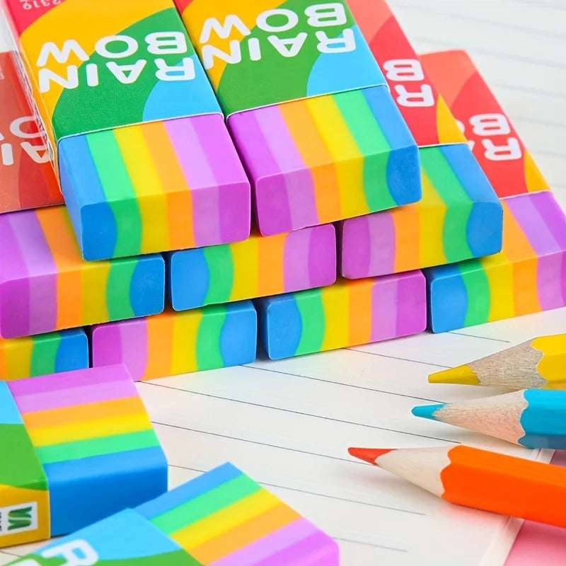 1 Pcs Rainbow Eraser multi One size Unisex