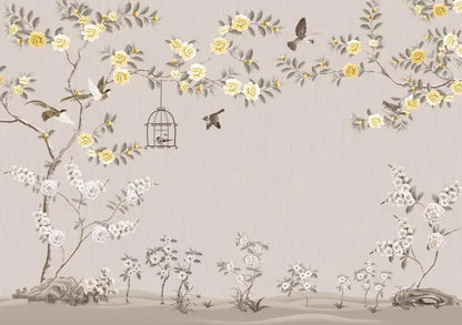 Flower Bird Landscape Wallpaper Kia Day Design