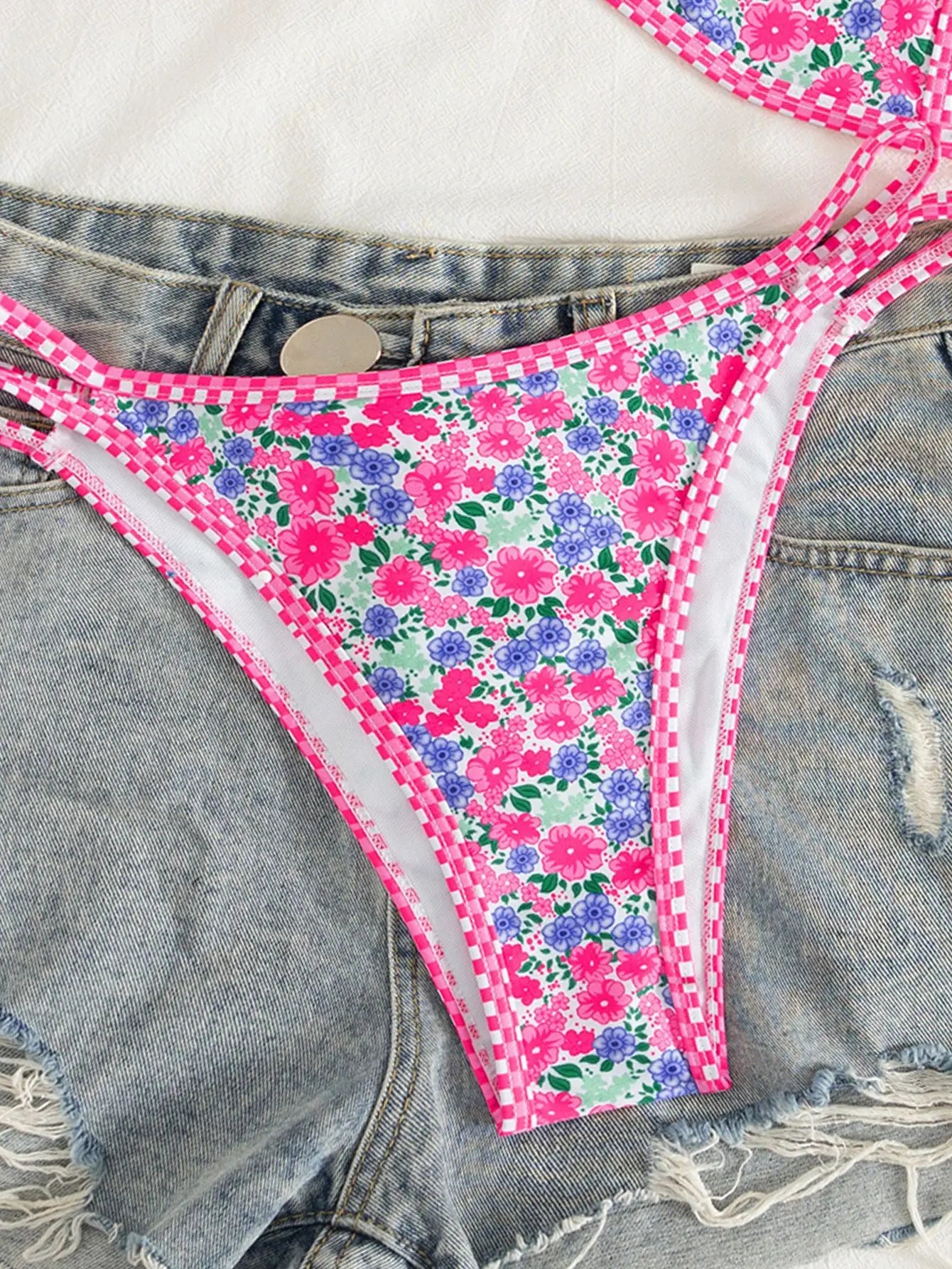 Sexy Coffee Polka Dot Print Bikini Set 2026 Women Pleate Push Up Bra Hollow Out Thong Swimsuit Summer Pool Bathing Suit Swimwear - -