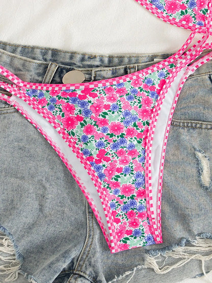 Sexy Coffee Polka Dot Print Bikini Set 2026 Women Pleate Push Up Bra Hollow Out Thong Swimsuit Summer Pool Bathing Suit Swimwear - -
