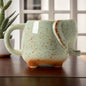 Elephants Ceramic Mugs 450ml Green