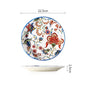 Colorful Ceramic Plates Dishware blue red white 1pc