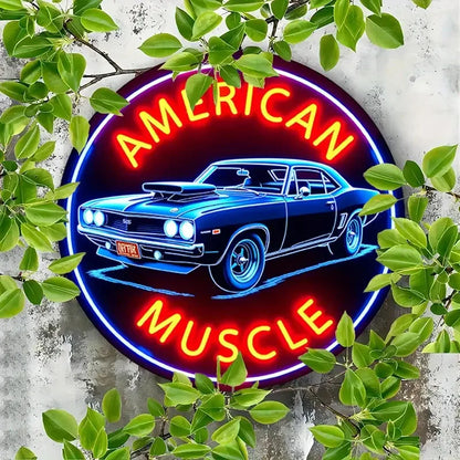 Vintage-Inspired American Muscle Car Neon Sign - - led sign