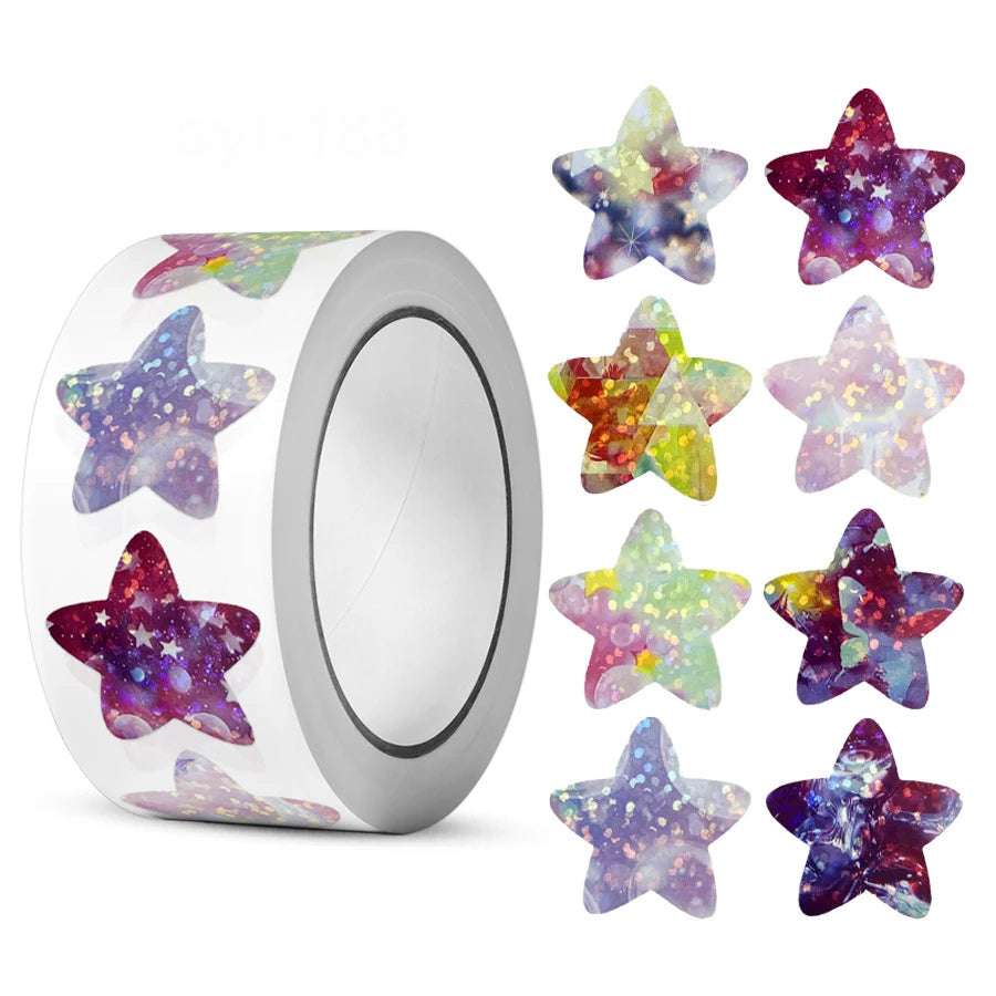 100-500pcs Glitter Star Stickers 500pcs Style 10