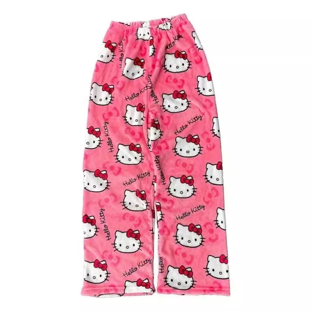 2026 New Hello Kitty Pajamas Pants Anime Women's Pajama Pants Cartoon Couple Home Sleepwear Trousers Leisure Home Clothing - 5 -