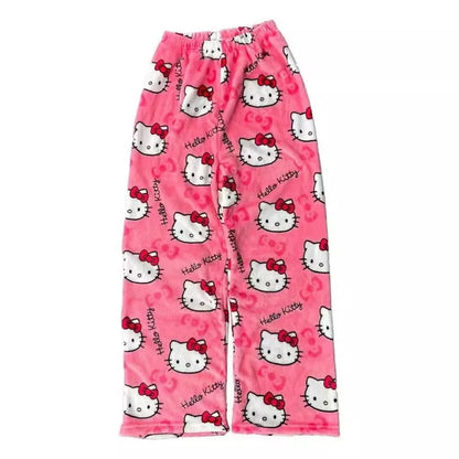 2026 New Hello Kitty Pajamas Pants Anime Women's Pajama Pants Cartoon Couple Home Sleepwear Trousers Leisure Home Clothing - 5 -