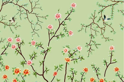 Flower Bird Landscape Wallpaper Kia Day Design