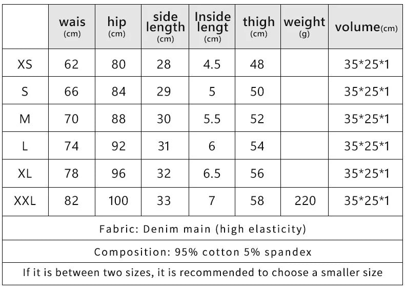 New High-Waisted Sexy Pants Denim Shorts Jeans Solid Color Thin Charming Elegant Pure Desire Shorts For Woman Beautiful 5AML - -