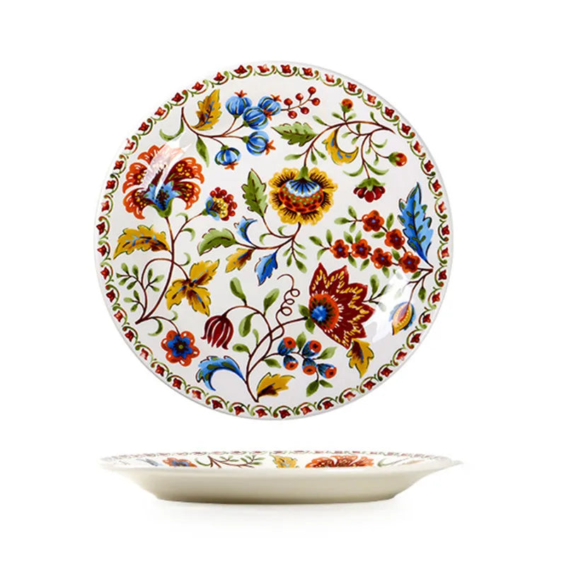 Colorful Ceramic Plates Dishware