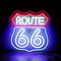 Historic Route 66 Neon Sign - Colorful - led sign
