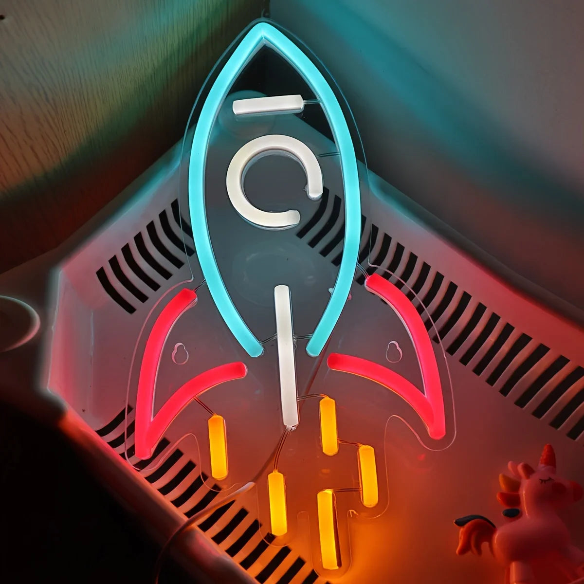 Rocket Neon Sign LED Neon Light - - led sign