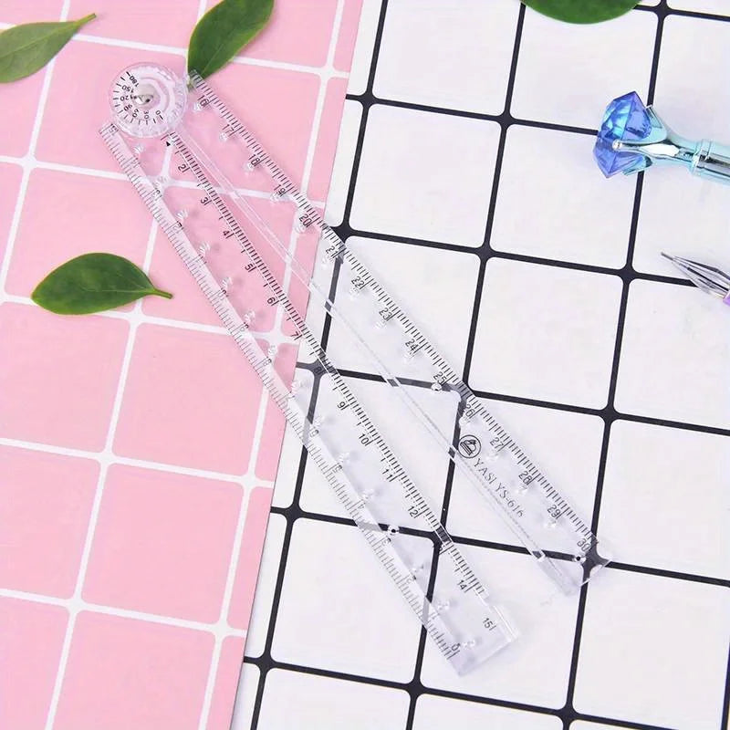 1pc Folding Acrylic Ruler