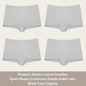 4PCS Women's Panties Cotton Seamless Sports Boxers Underwear Female Solid Color Briefs Cozy Lingerie Intimate Underpants XS-XL - Set 14 -