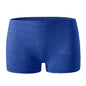 Women's underwear, compression pants, sports shorts, solid color underwear, comfortable and close fitting flat underwear - Blue 1pc -