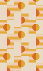 Summer Suns Wallpaper, yellow and orange- Samantha Santana Creative- {{Product type}}
