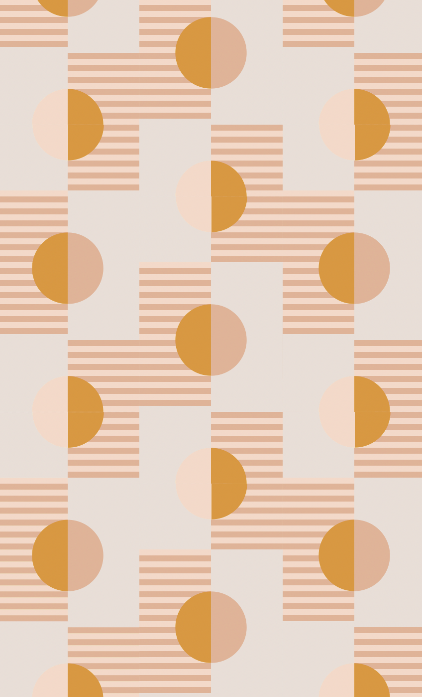 Summer Suns Wallpaper, blush and mustard- Samantha Santana Creative- {{Product type}}