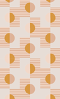 Summer Suns Wallpaper, blush and mustard- Samantha Santana Creative- {{Product type}}