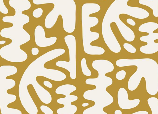 Bubbly Wallpaper Mustard - LUXE Peel & Stick - Wallpaper