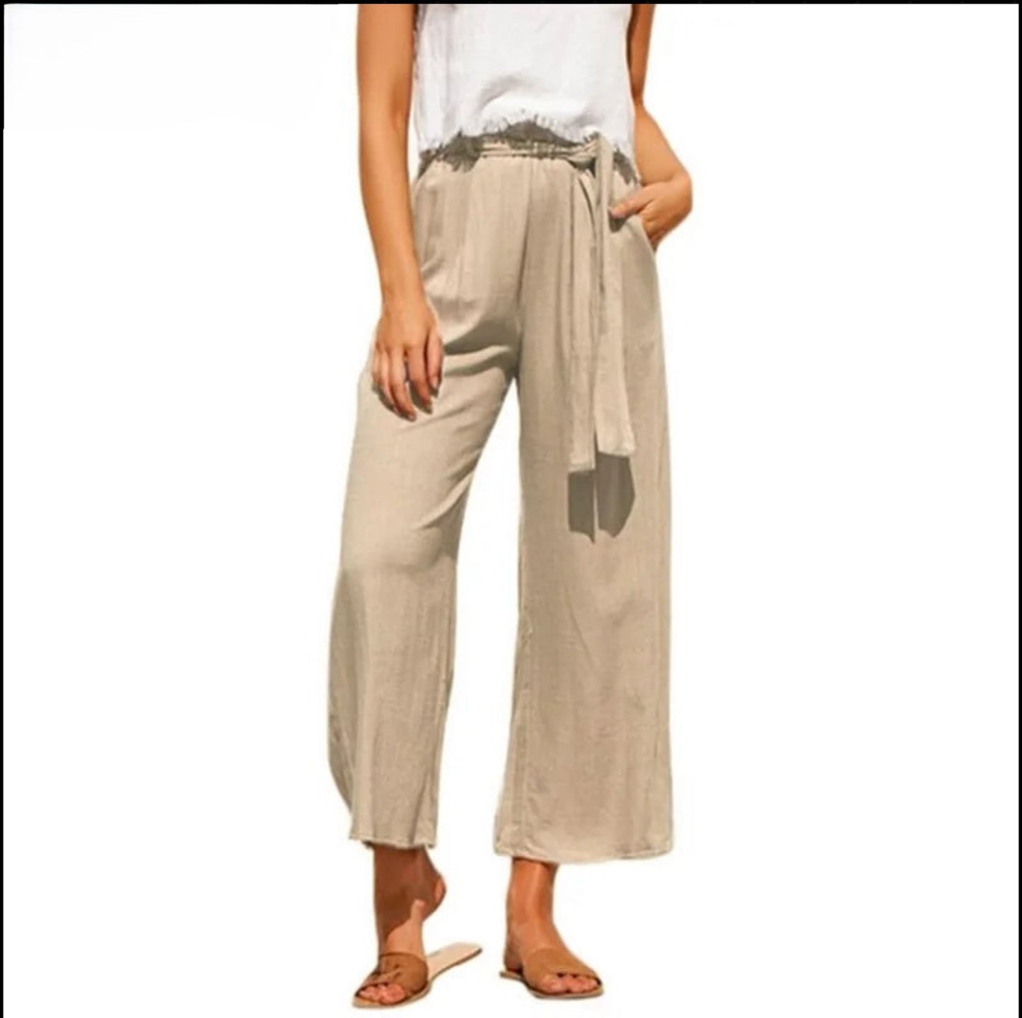 Casual Cotton Linen Summer Pants