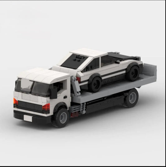 Rescue Flatbed Trailer Brick Toy