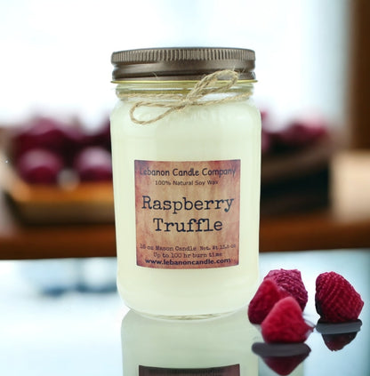 Raspberry Truffle Candle - - Candles & Melts