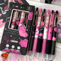 6pc Set Butterfly Series Gel Pen pink