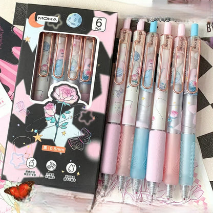 6pcs/Set Butterfly Series Gel Pen