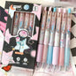 6pc Set Butterfly Series Gel Pen pink multi