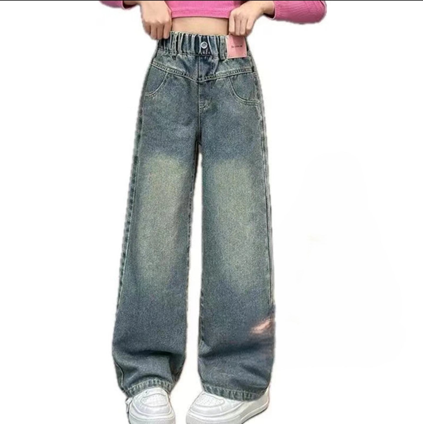 Insulated Jeans for Girls Blue