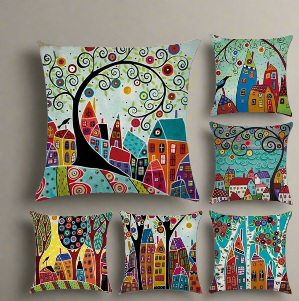 Fashion Pillow Cases Fabric Linen Home Pillow Case Cover Cushion