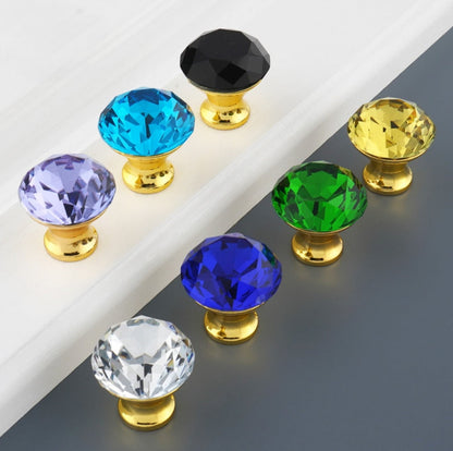 Single Hole Crystal Handles Knob