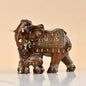 Home Decor Design Elephant Ceramic Animal Figure Statue brown