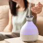 Diffuser Aroma Electric Essential Oil Wood Grain Humidifier White