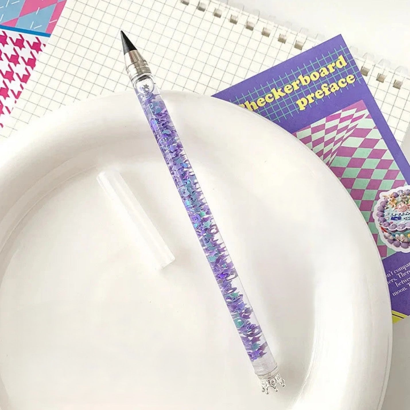 Quicksand Erasable Writing Pencils purple