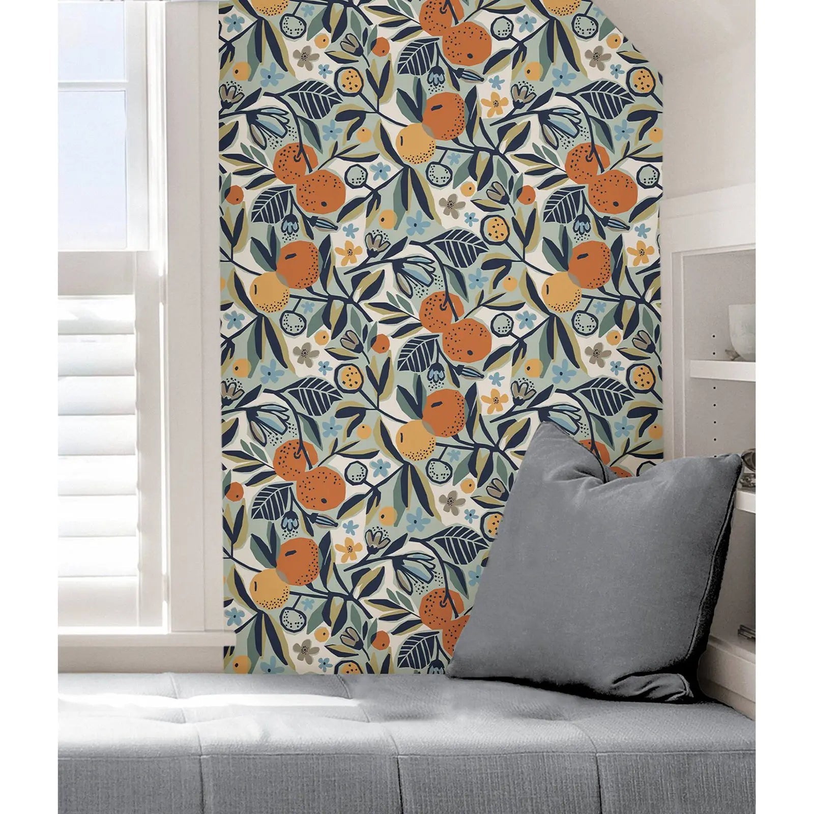 Fruit Orange Pattern Wallpaper Kia Day Design