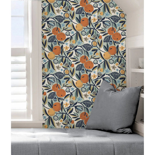 Fruit Orange Pattern Wallpaper Kia Day Design