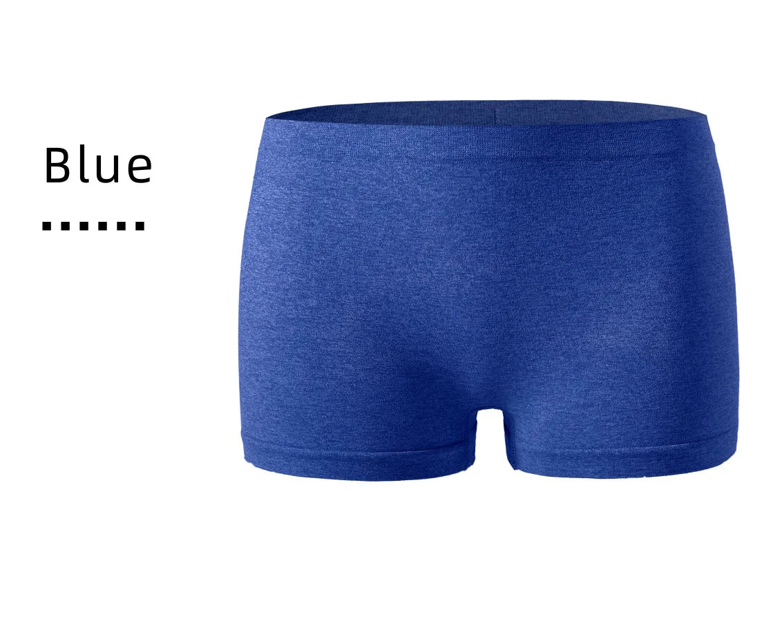 Women's underwear, compression pants, sports shorts, solid color underwear, comfortable and close fitting flat underwear - -