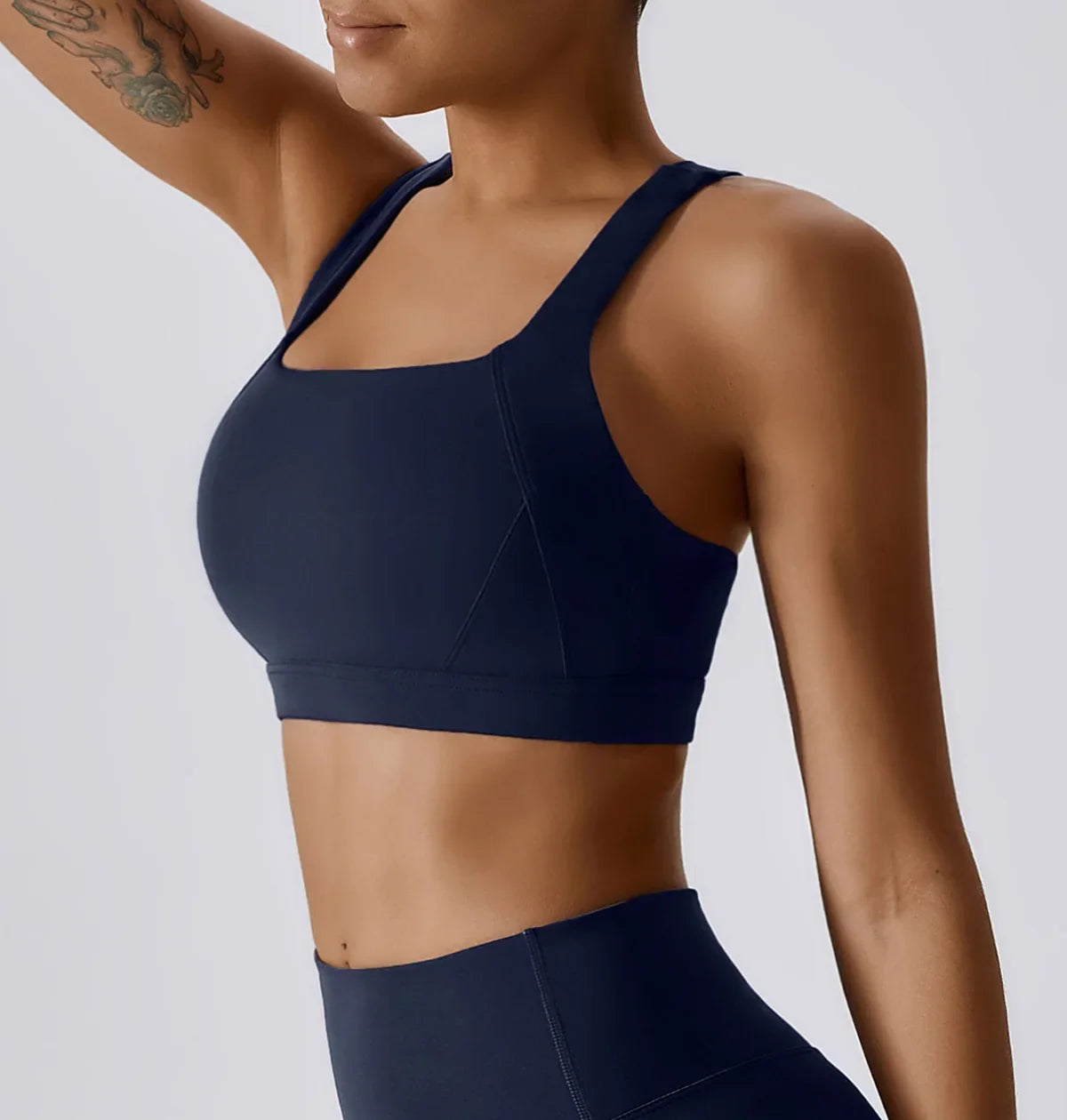 Hearuisavy Quick-Dry Backless Yoga Clothes Running Vest Women Workout Brassiere Fitness Gym Tank Top Women Push up Sports Bra - -