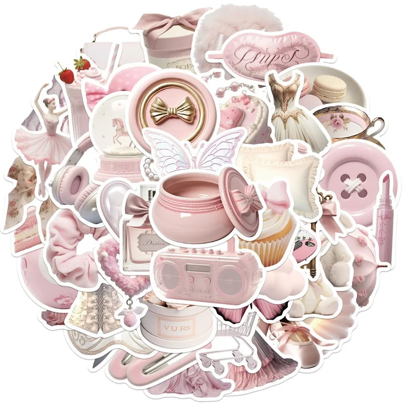 Pink Ballet PVC Stickers Multicolor Kids