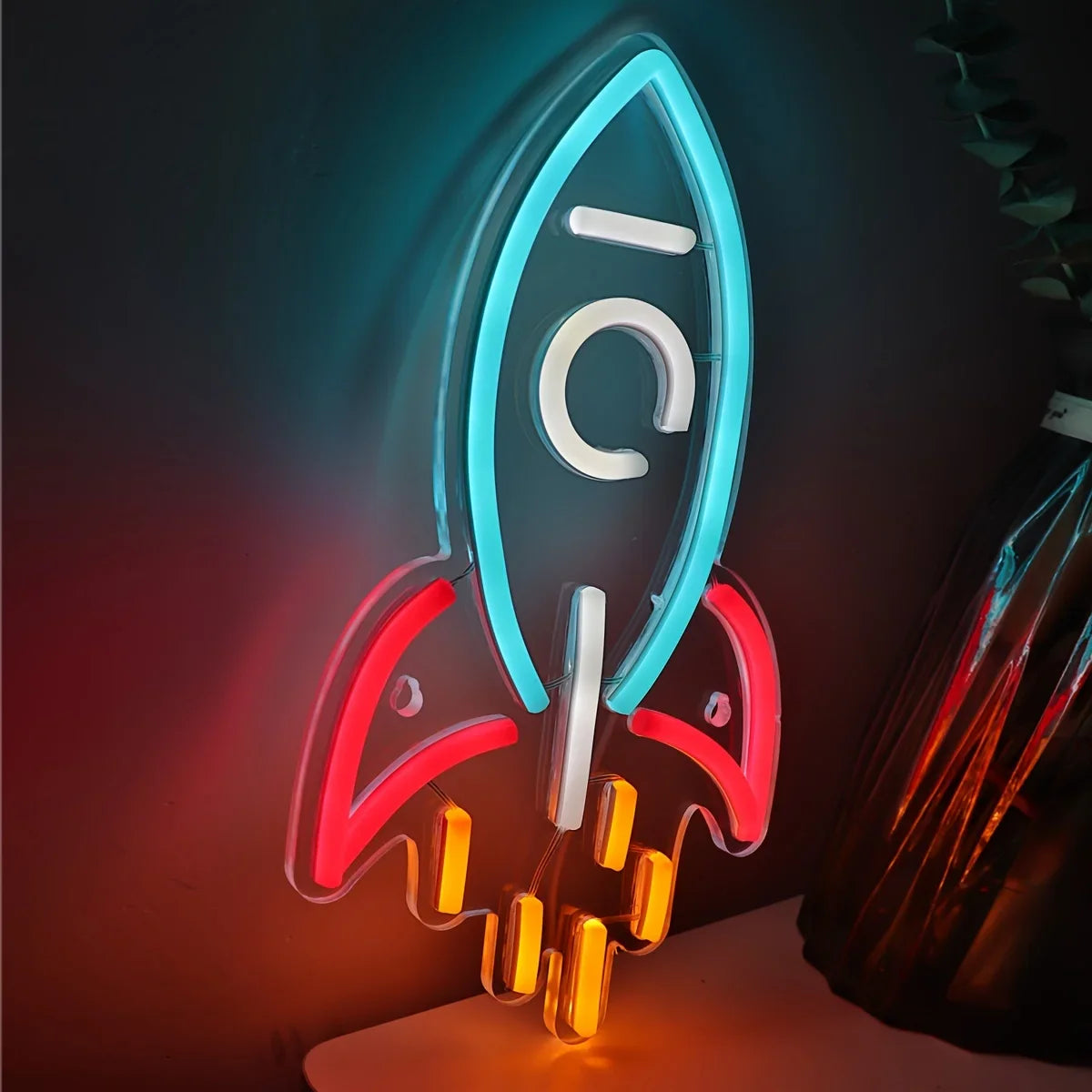 Rocket Neon Sign LED Neon Light - - led sign