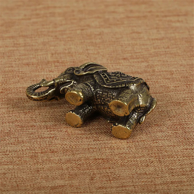 Solid Copper Elephant Small Brass Elephant Kia Day Design