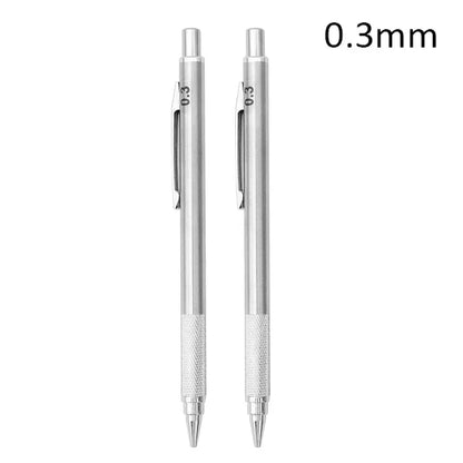 0.3 0.5 0.7 0.9 1.3 2.0mm Metal Mechanical Pencil HB Pencil Set Kia Day Design