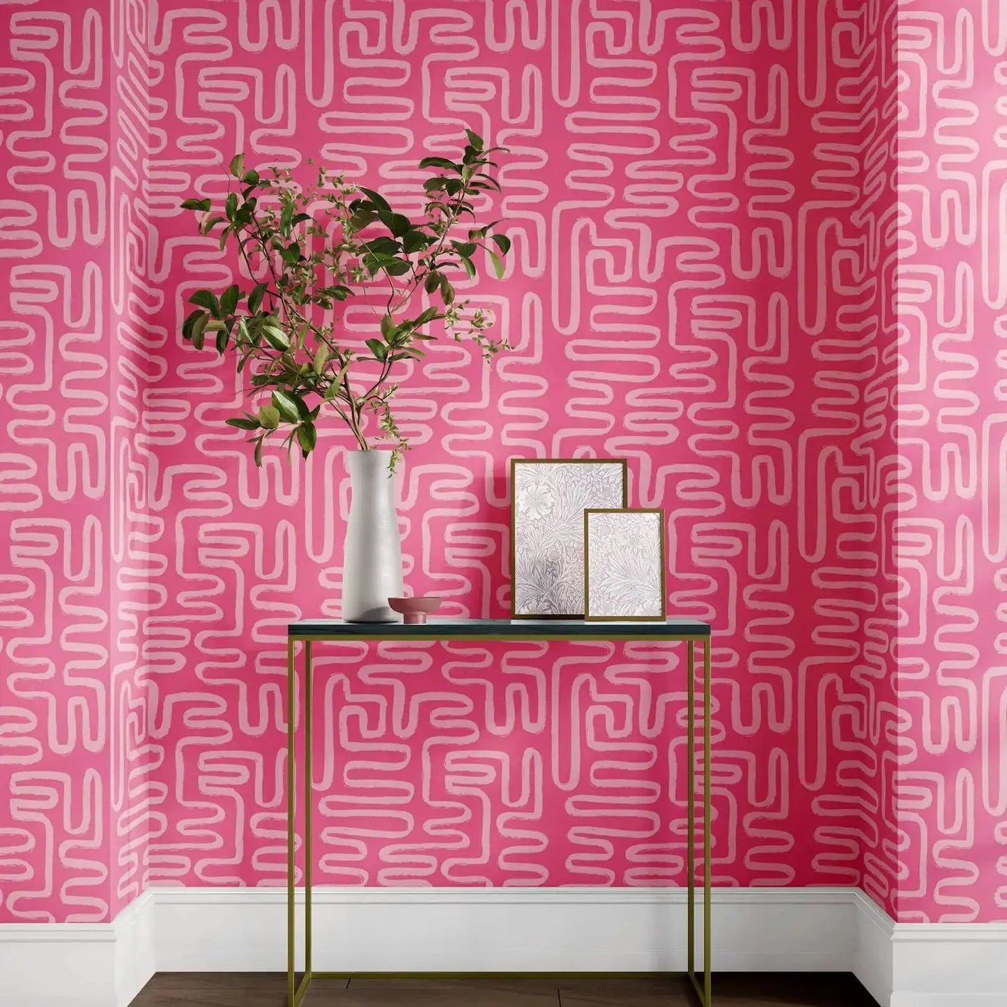 Pink Abstract Wallpaper Kia Day Design
