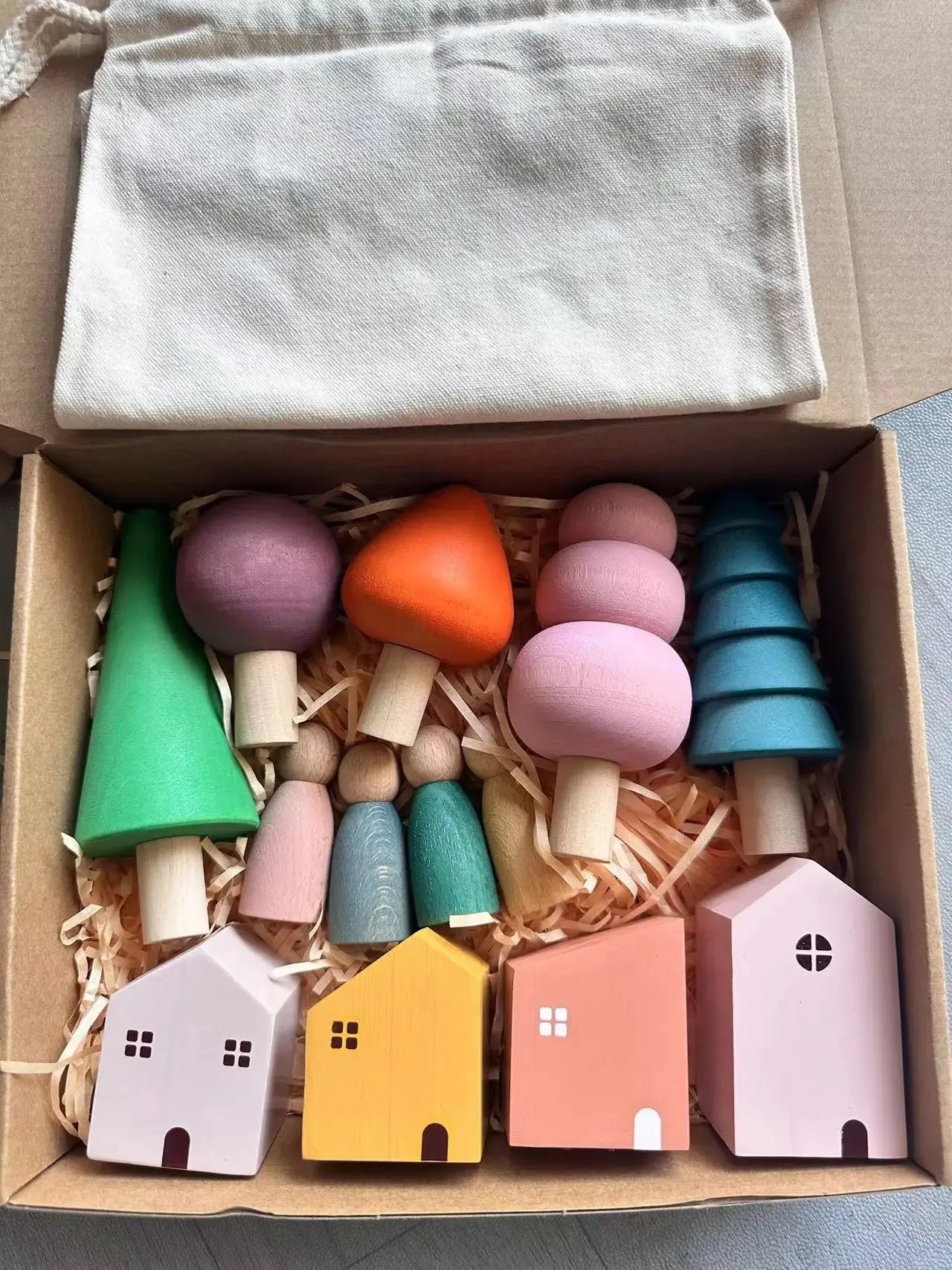 Kids Wooden Building Block Stacking Toys - Kia Day Design