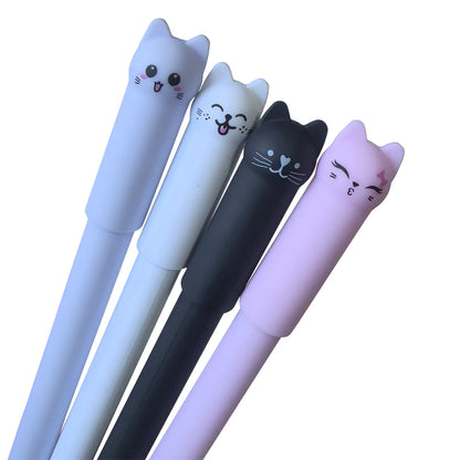 Cat Gel Pen 0.5mm Pen Set With Eraser