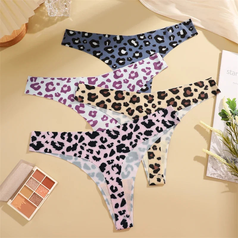 3Pcs Ultra-thin Seamless G-string Women Thongs Sexy Sweet Fruit Low-waist Panties Ladies Soft Cute Thongs Female S-XL T-Back - -