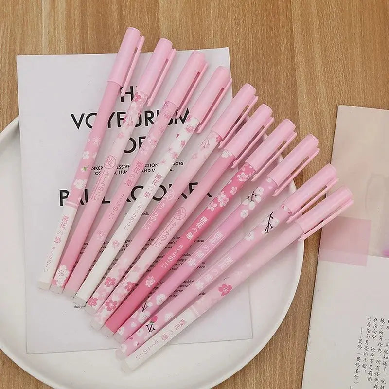 5pcs Cherry Blossom Erasable Pen